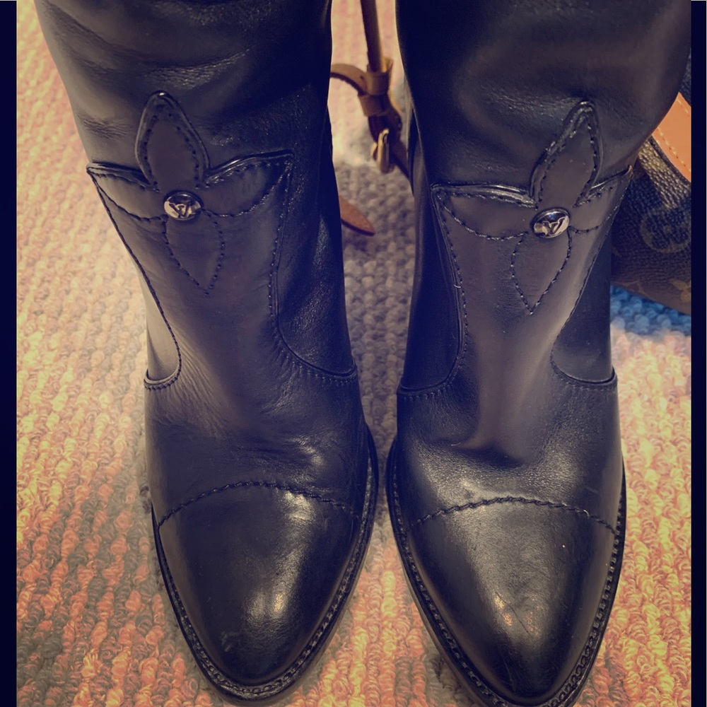Louis Vuitton Black Knee-high boots